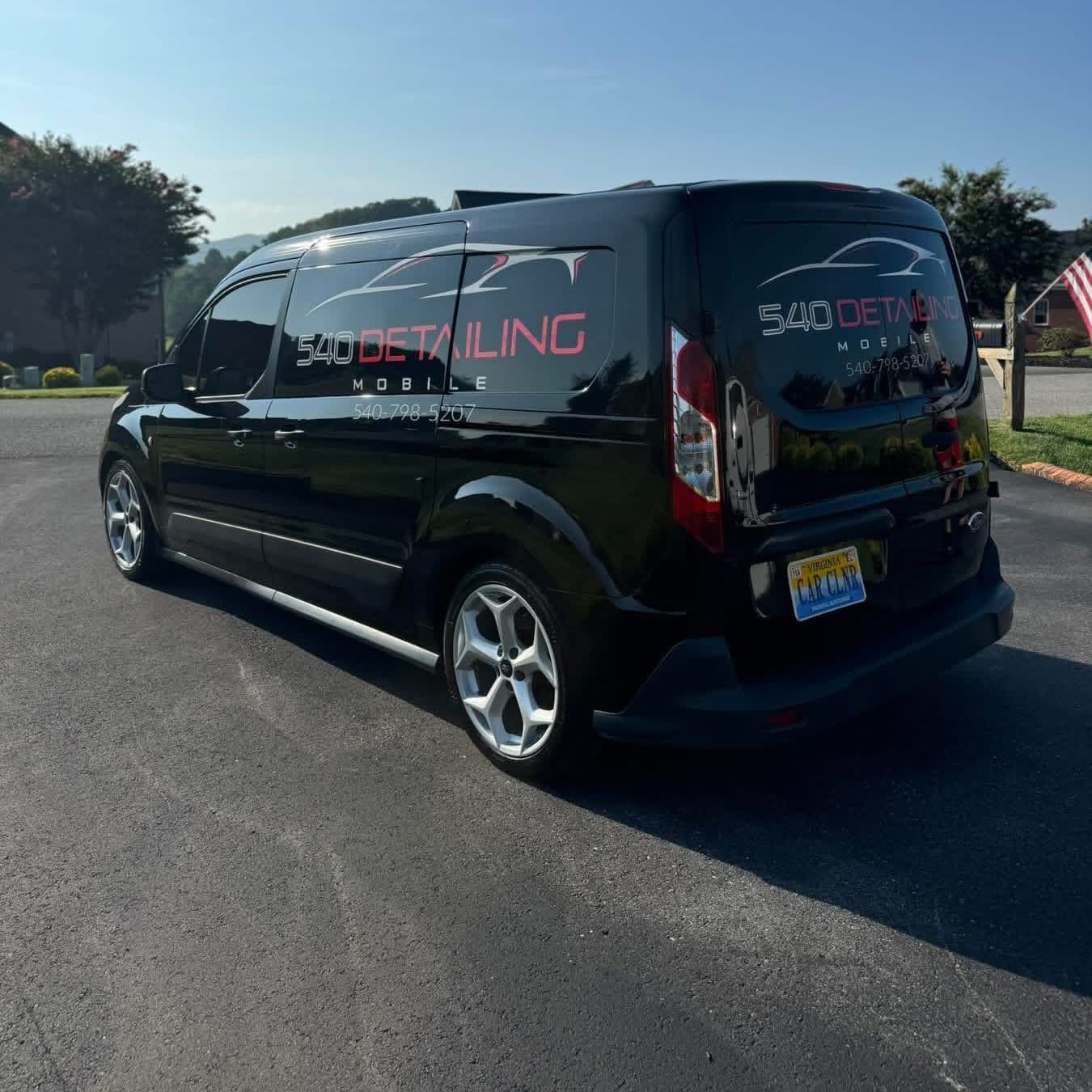 The 540 Detailing work van parked on site